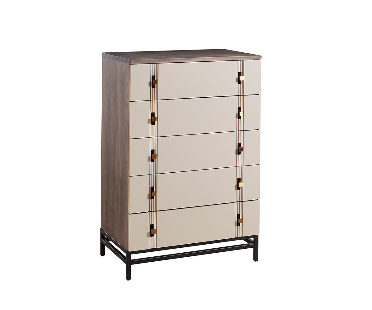 american made amish abshire deluxe standard size chest with five drawers