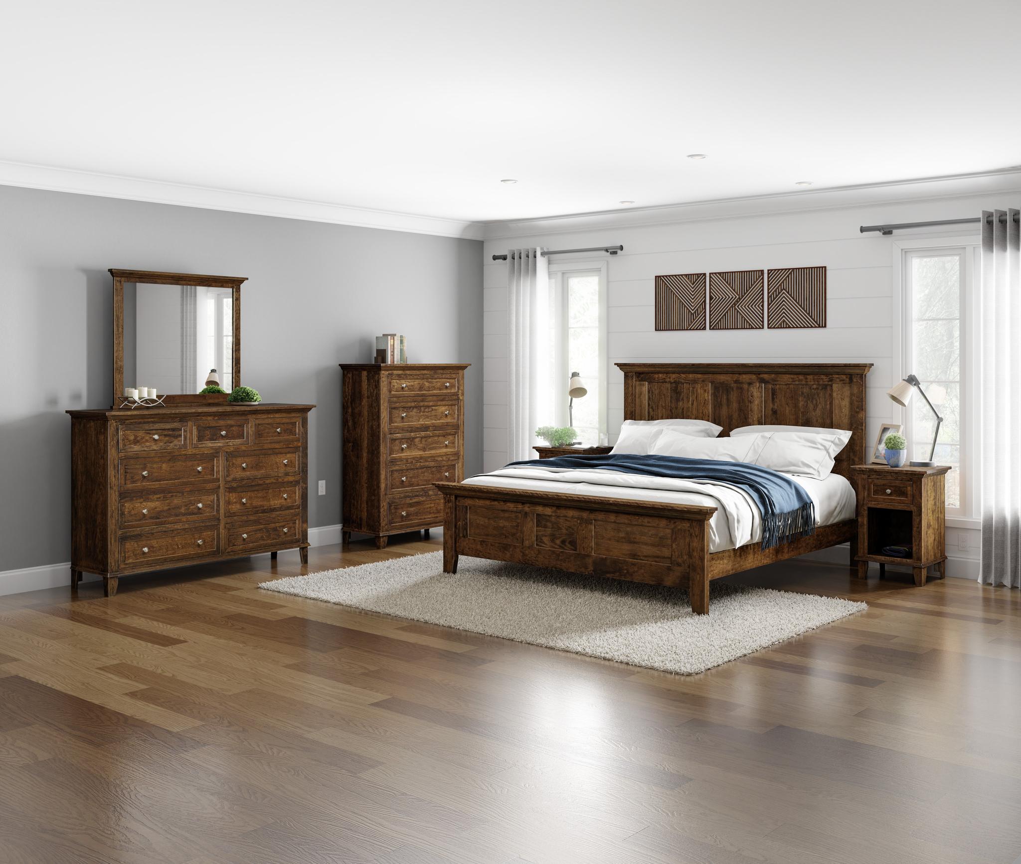Amish Alexandria Bed-Bed-The Amish House