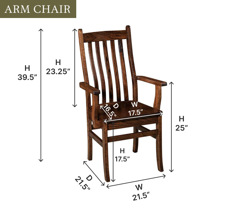 Amish Abe Chair - Quick Ship