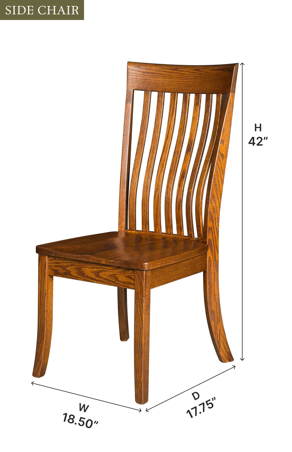 Amish Baytown Dining Chair - Thumbnail 3