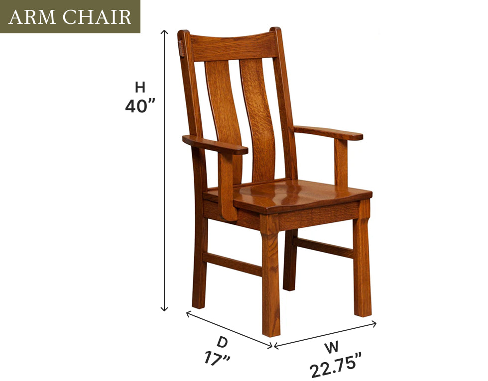 Amish Beaumont Dining Chair-Dining Chair-The Amish House