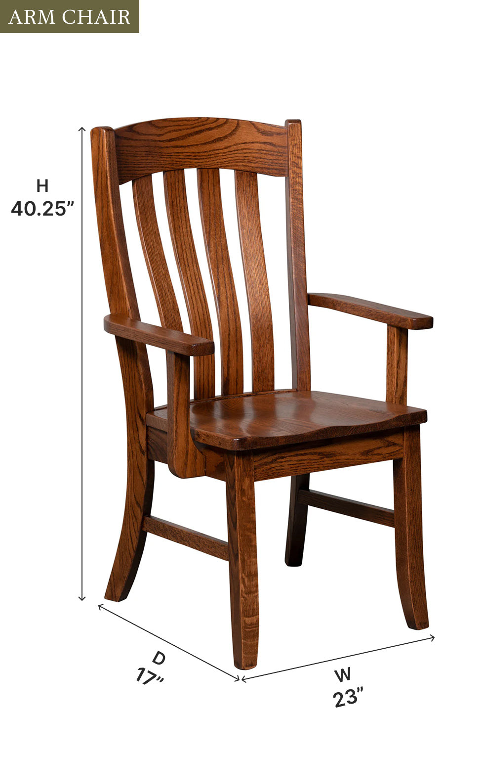 Amish Carlton Dining Chair - Quick Ship