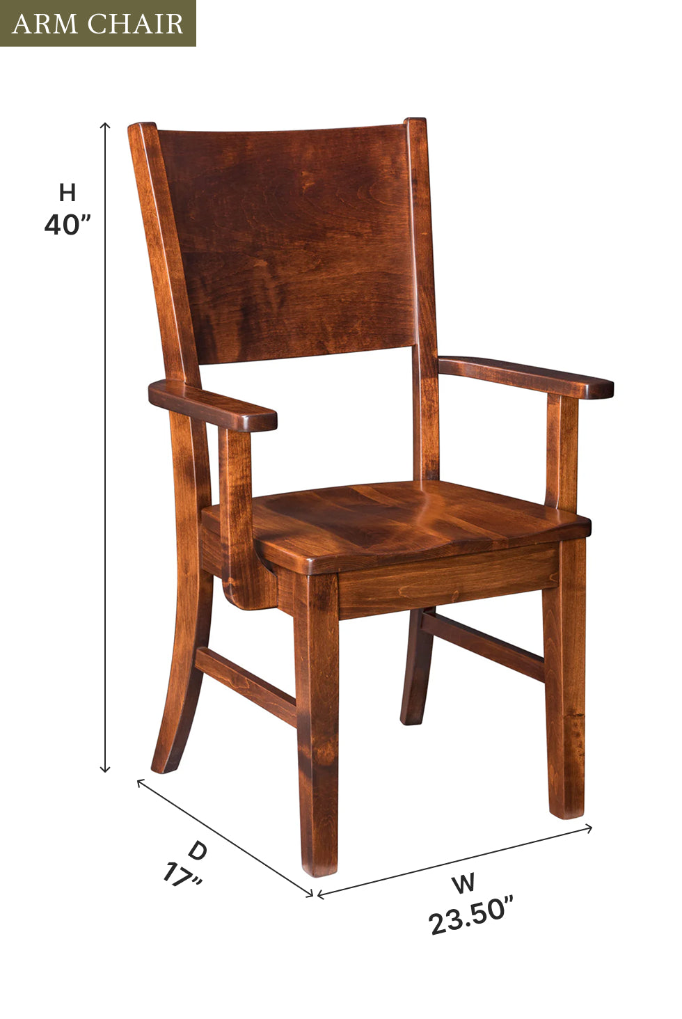 Amish Ceresco Dining Chair - Thumbnail 4