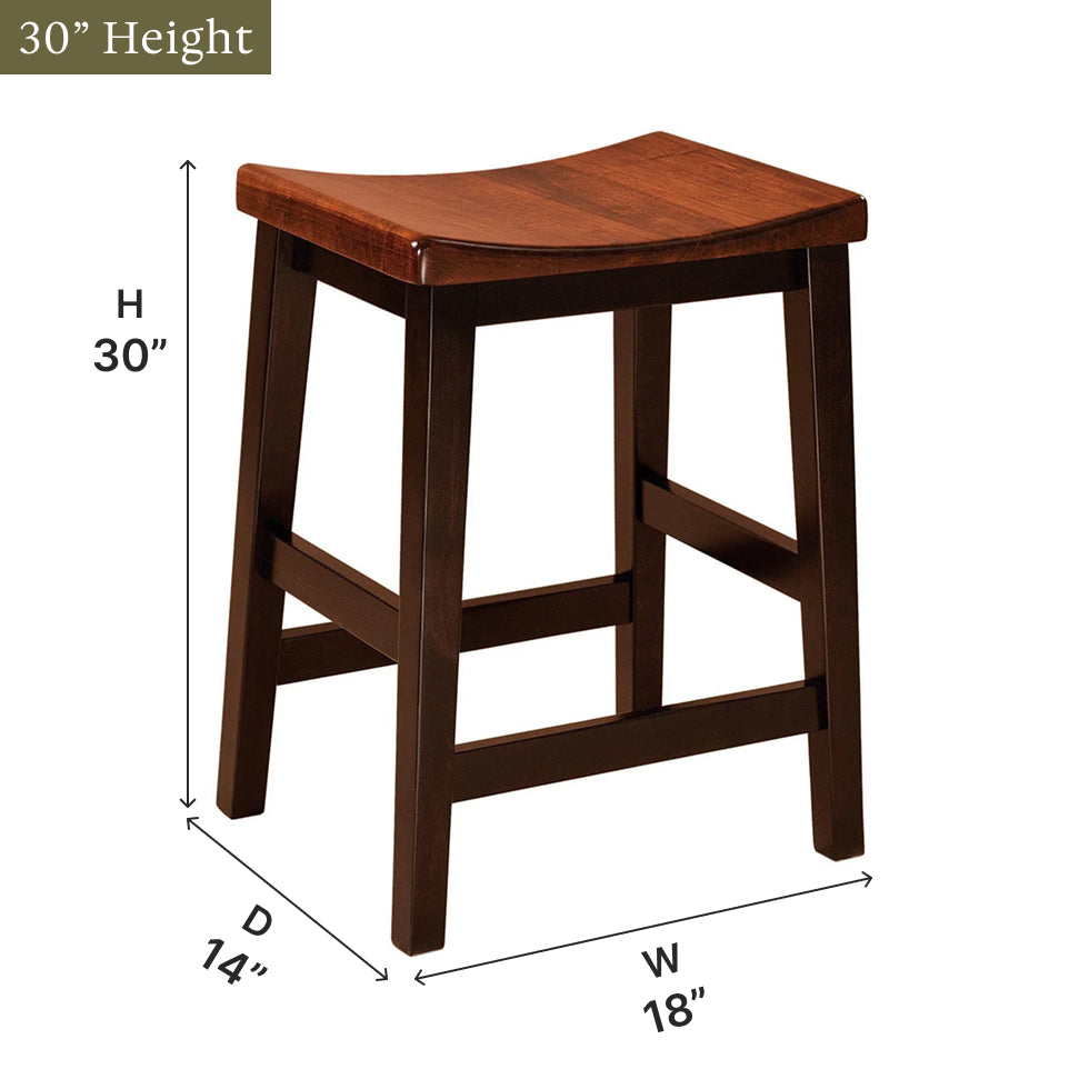 Amish Coby Bar Stool - Quick Ship