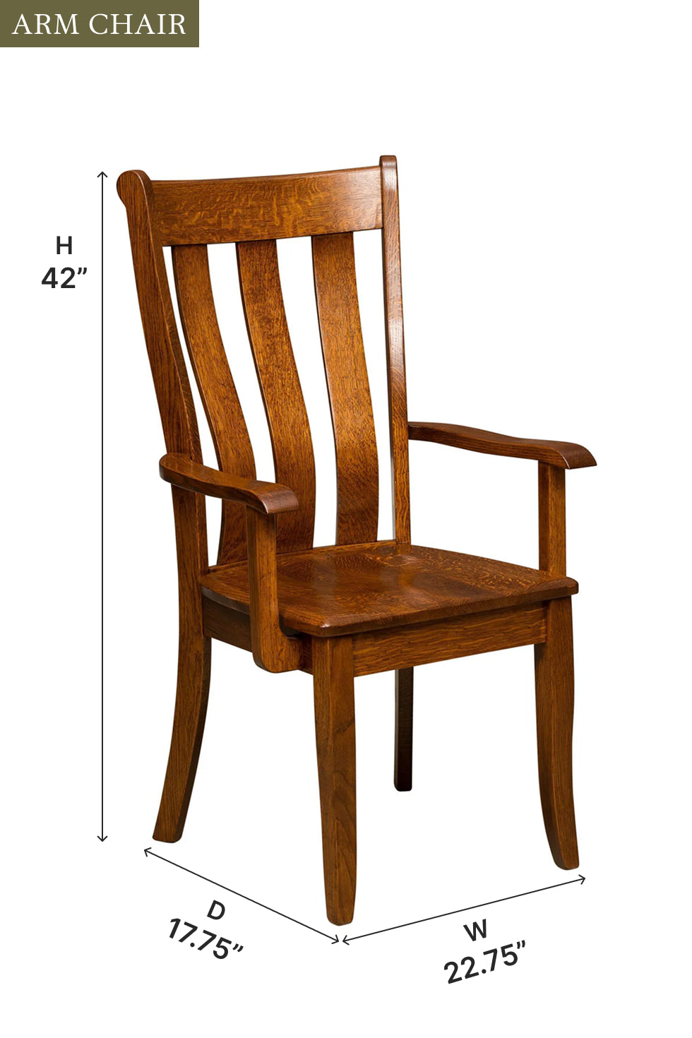 Amish Coronado Dining Chair - Quick Ship