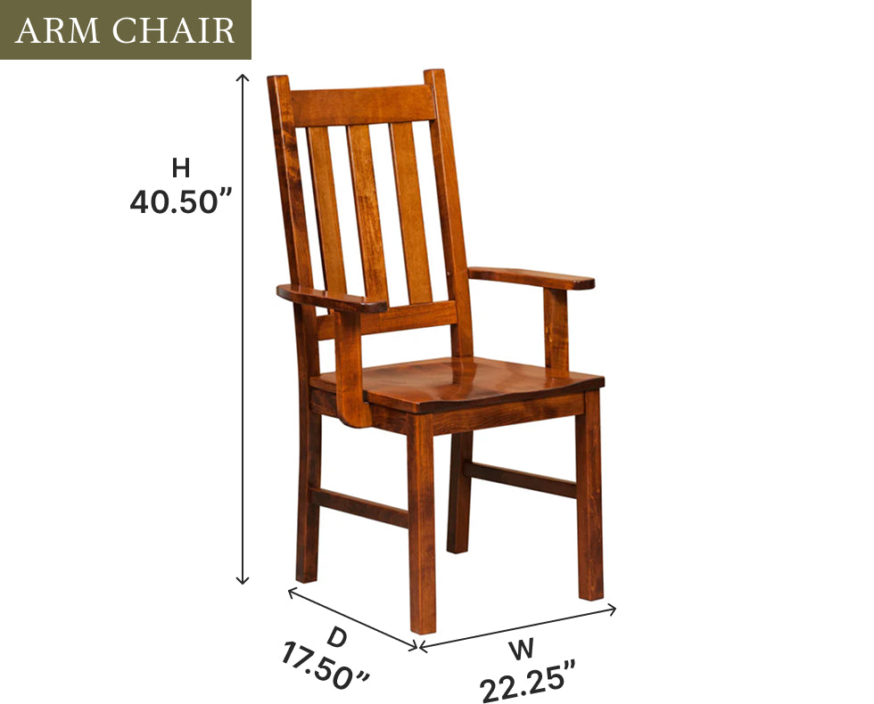Amish Denver Dining Chair - Thumbnail 3