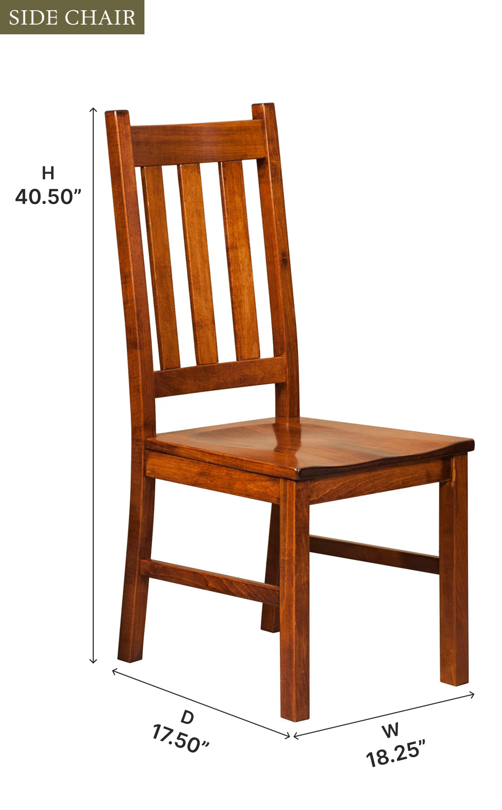 Amish Denver Dining Chair - Thumbnail 2