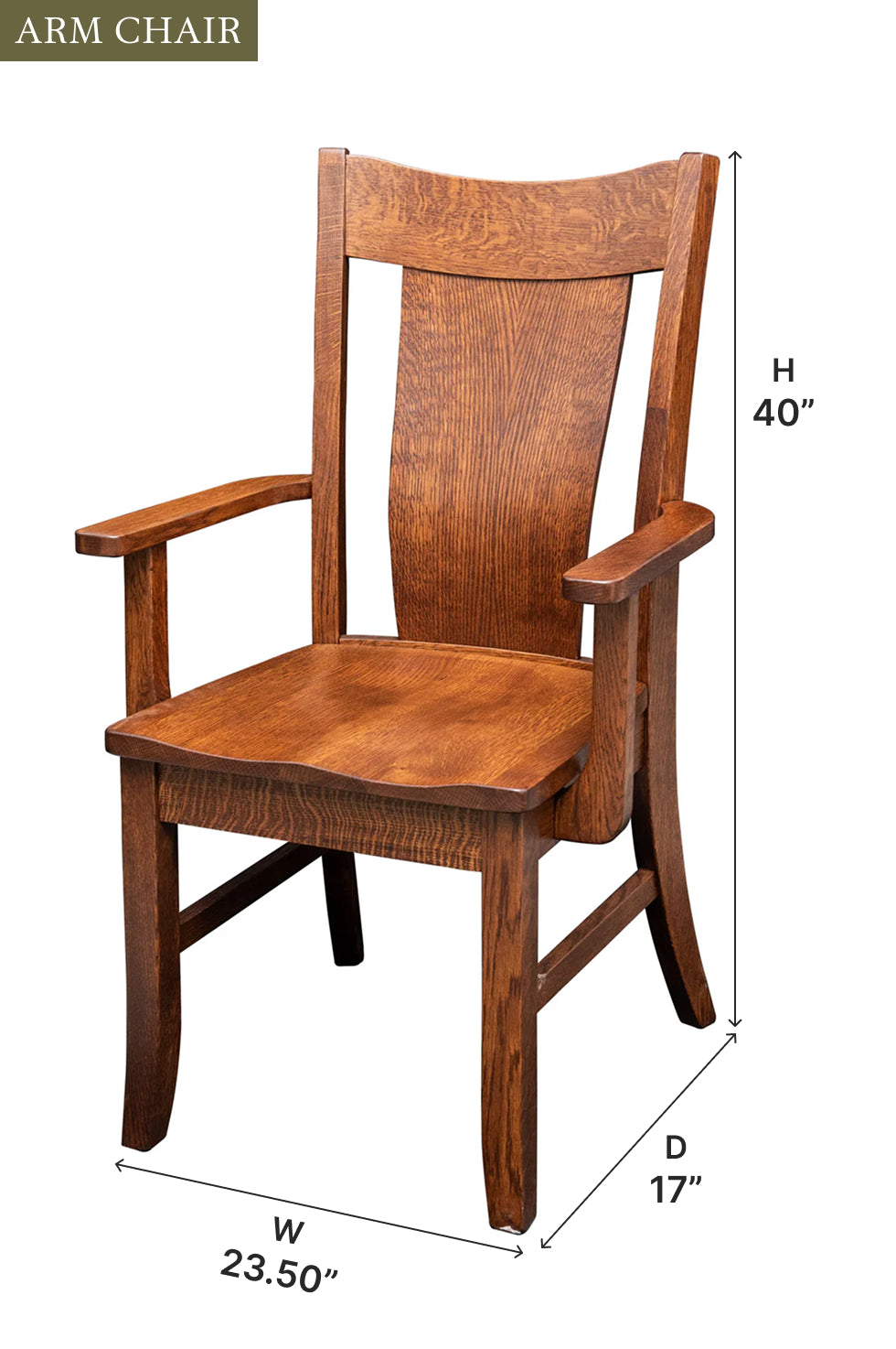 Amish Ellington Dining Chair-Dining Chair-The Amish House