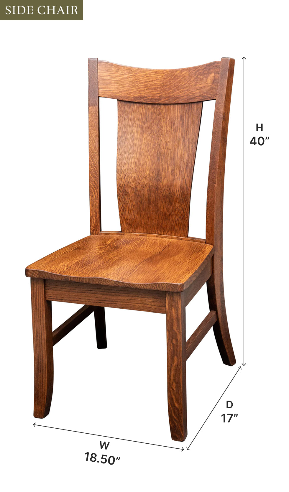 Amish Ellington Dining Chair-Dining Chair-The Amish House