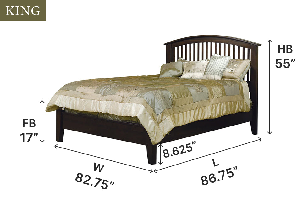 Amish Ellington Spindle Bed