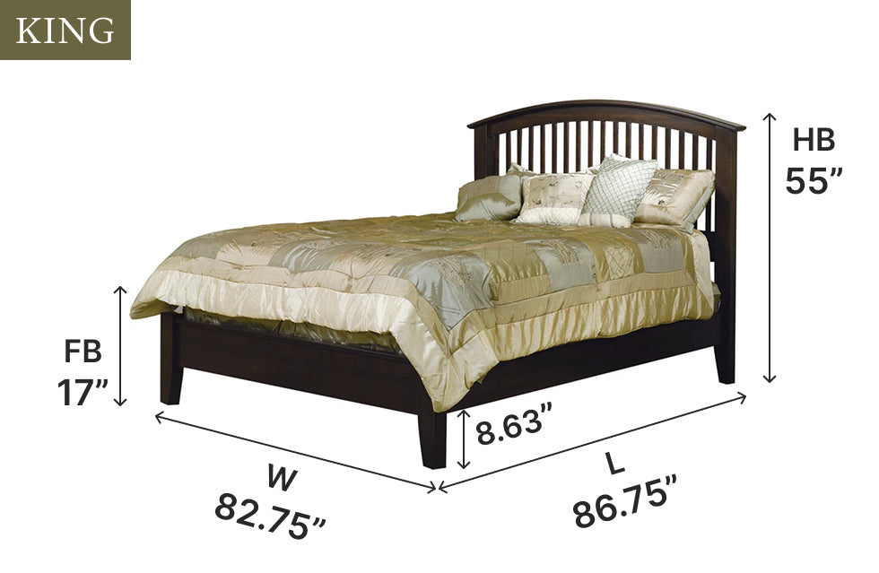 Amish Ellington Spindle Bed