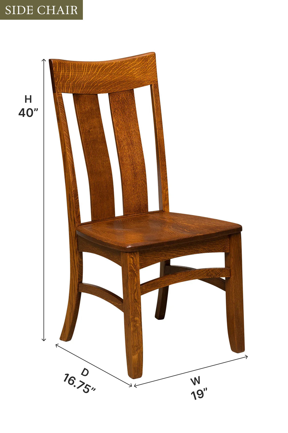 Amish Galena Dining Chair - Thumbnail 4