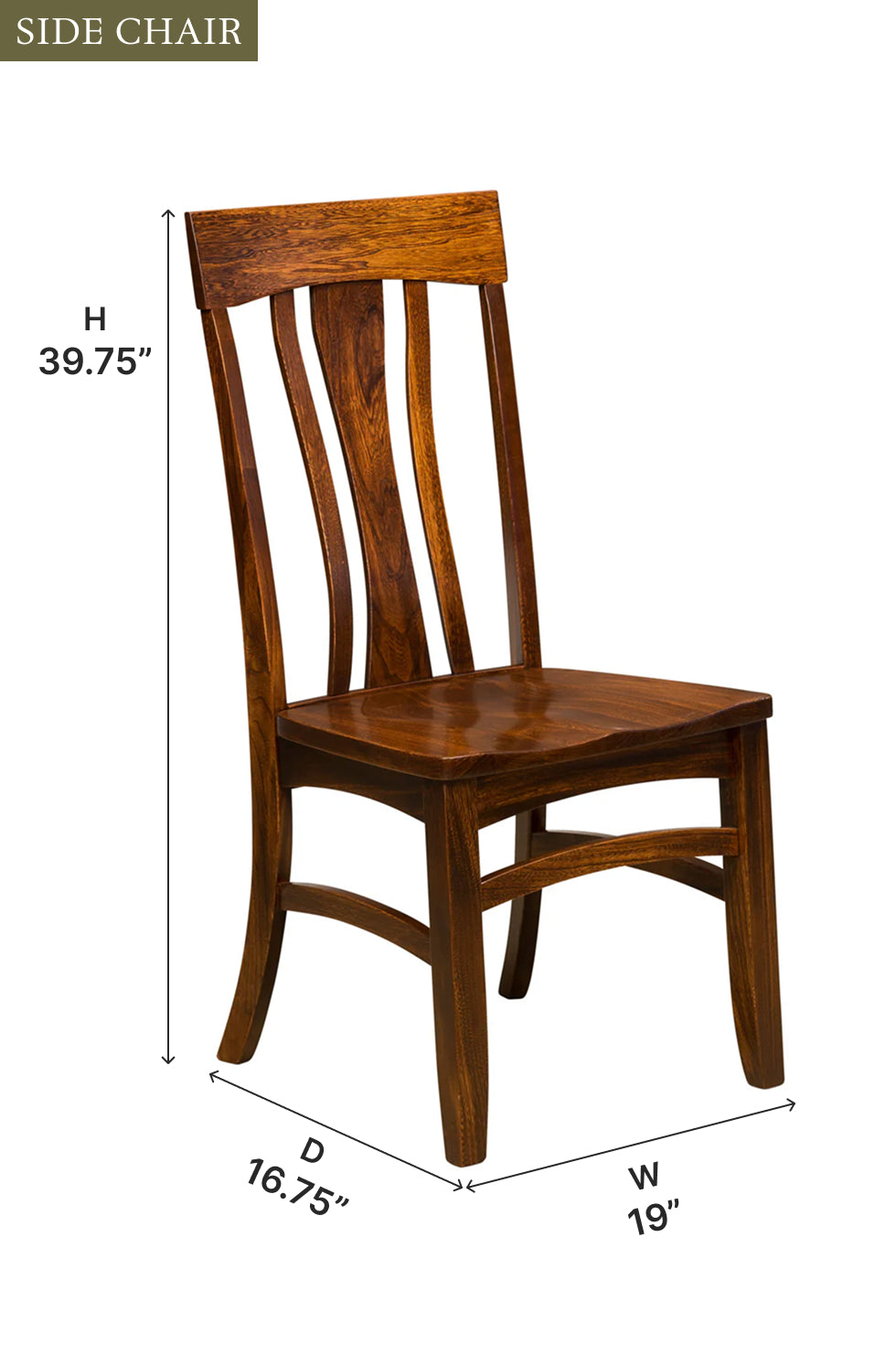 Amish Gatlinburg Dining Chair - Quick Ship