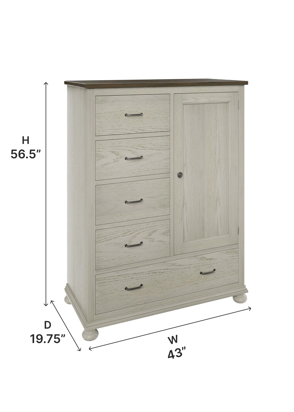 Amish Hickory Grove Gentlemen's Chest