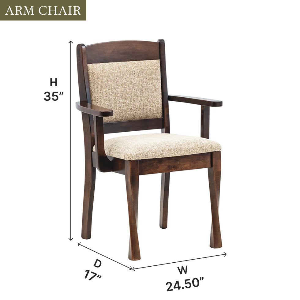 Amish Lenova Dining Chair-Dining Chair-The Amish House