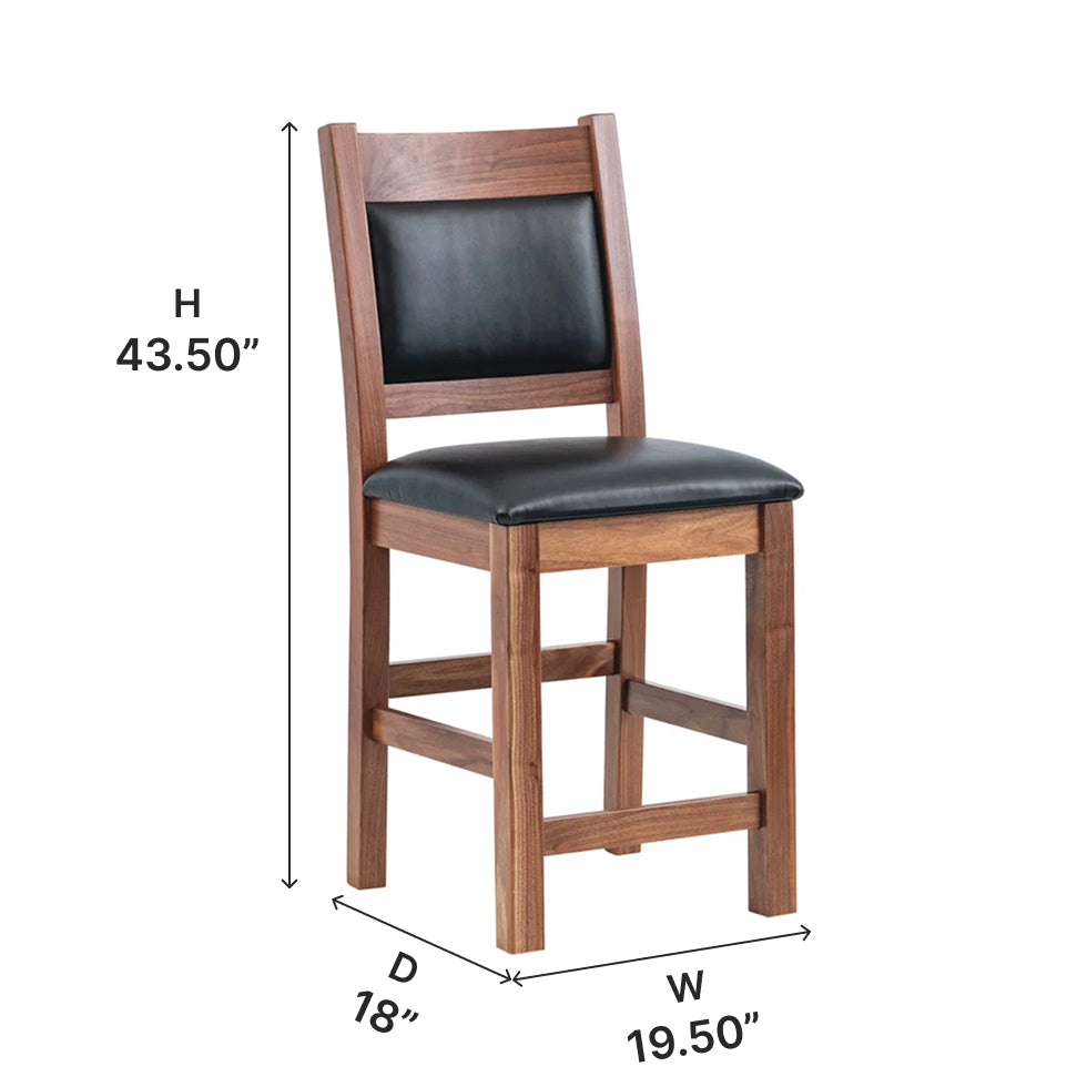 Amish Martin Pub Chair - Thumbnail 2