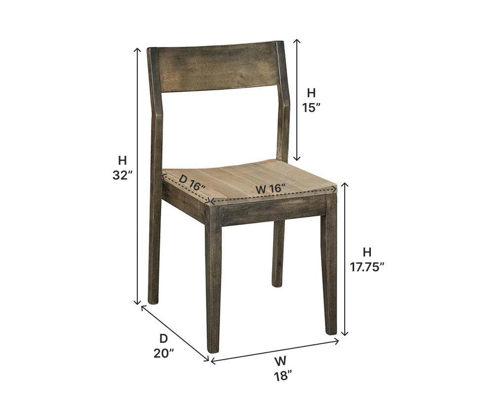 Amish Maurice Side Chair-Dining Chair-The Amish House