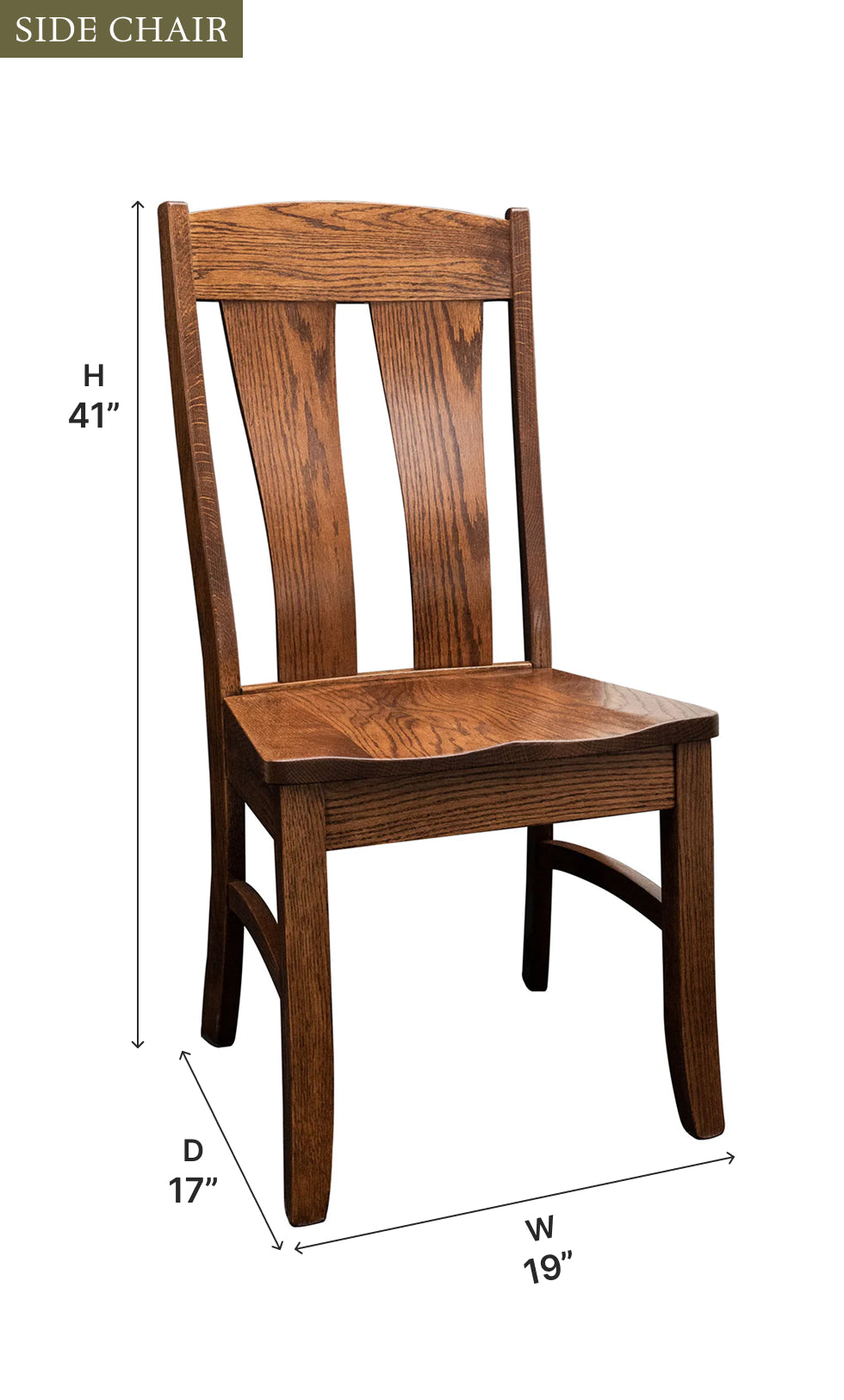 Amish Naperville Dining Chair - Quick Ship
