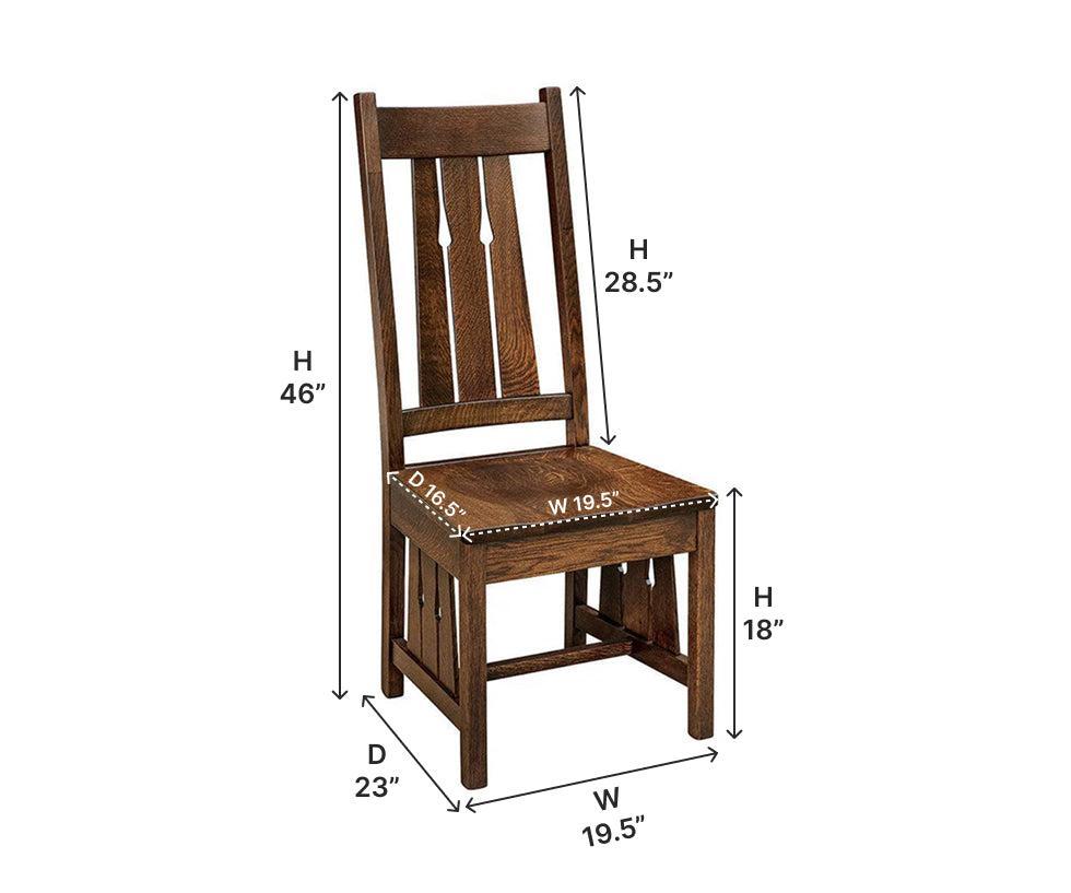 Amish New Cumberland Side Chair-Dining Chair-The Amish House