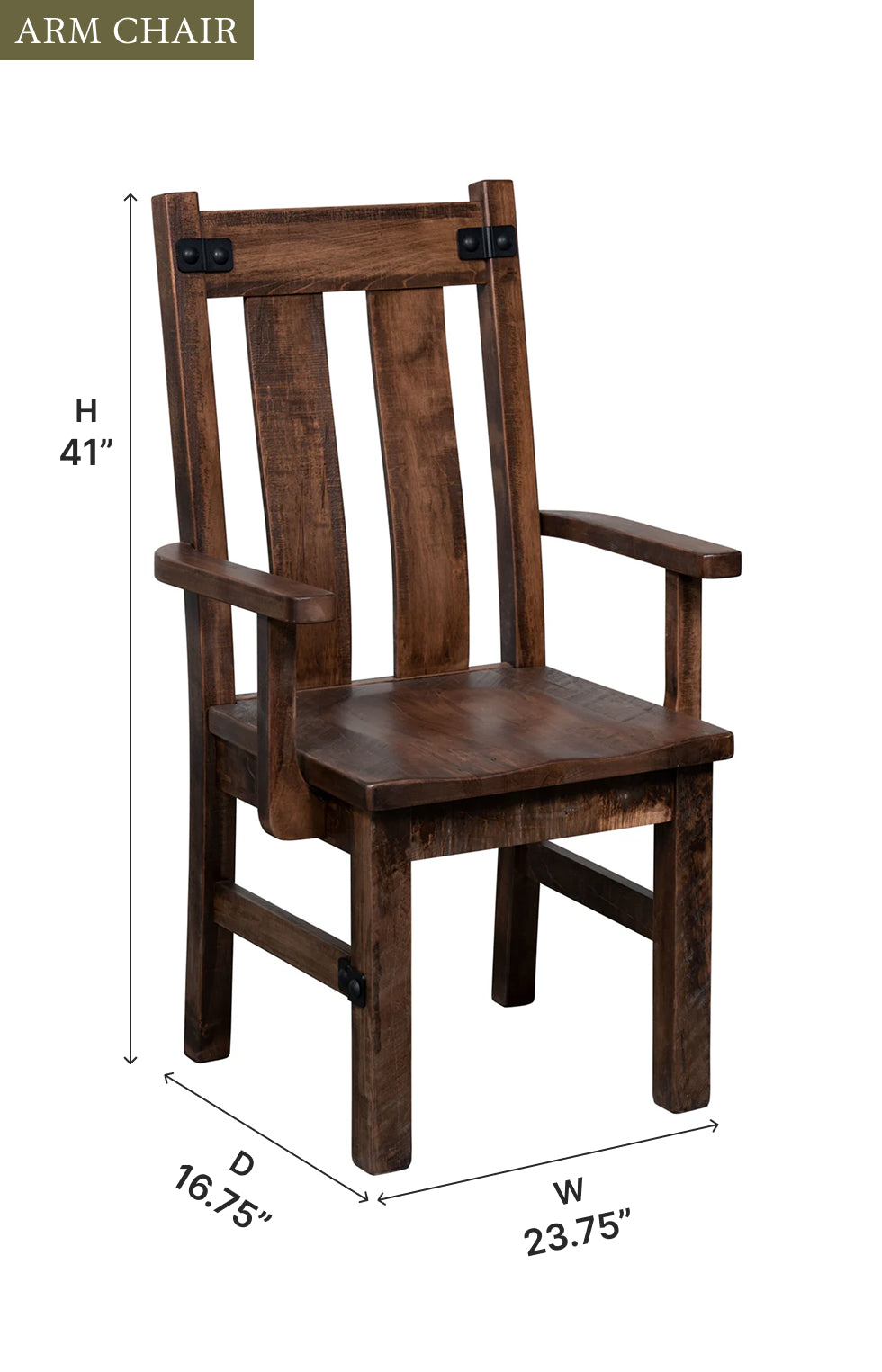 Amish Orewood Dining Chair - Quick Ship
