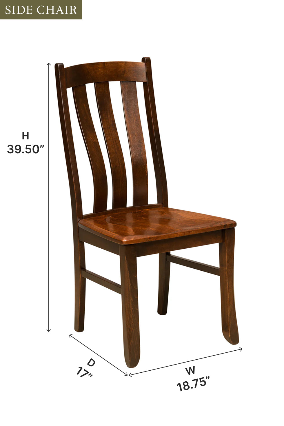 Amish Preston Dining Chair - Quick Ship-Dining Chair-The Amish House