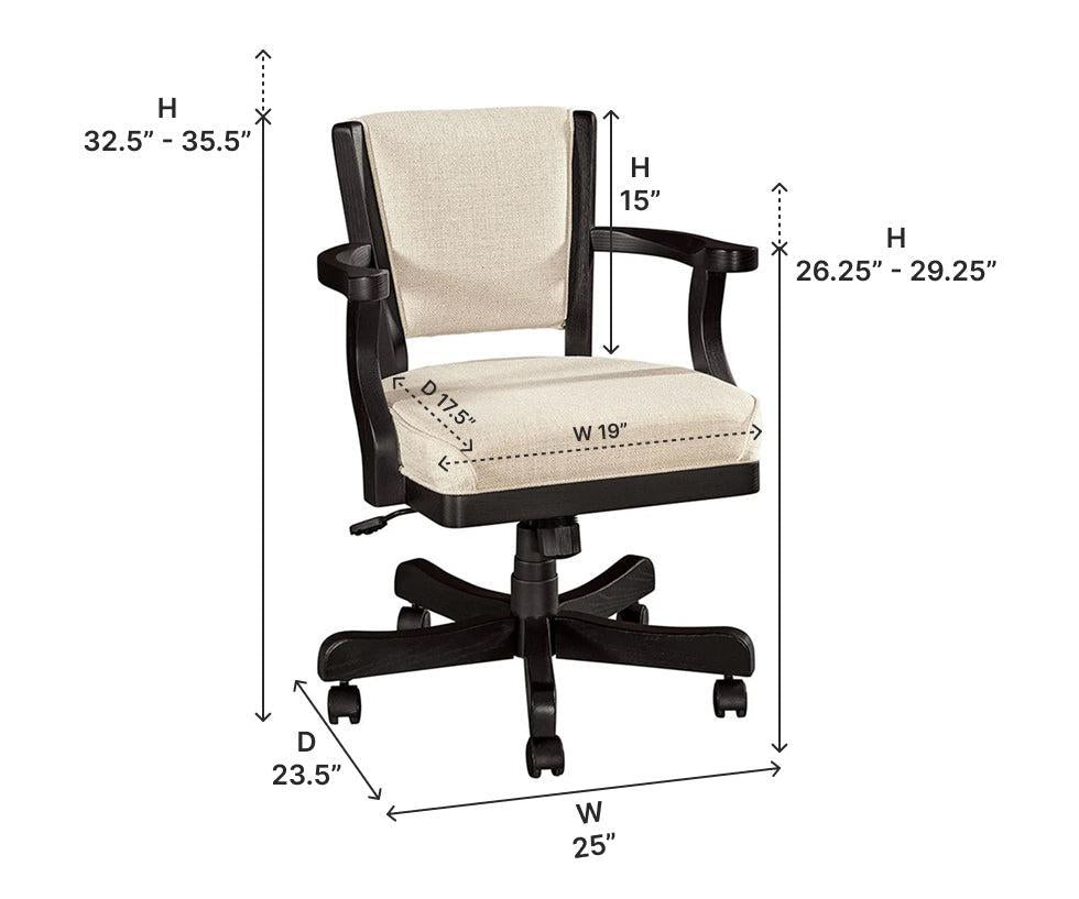 Amish Ravenna Office Chair-Desk Chair-The Amish House