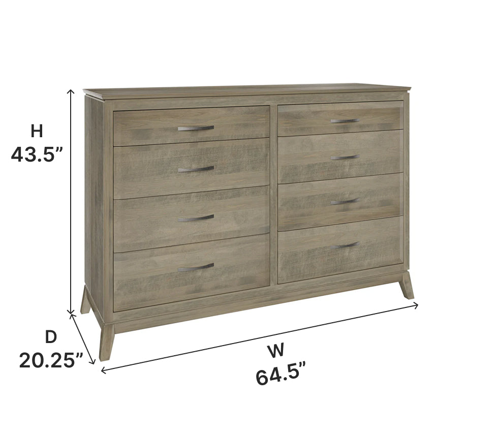Amish Saratoga Tall Dresser Quartersawn White Oak / Dresser Only Amish Saratoga Tall Dresser Quartersawn White Oak / Dresser Only