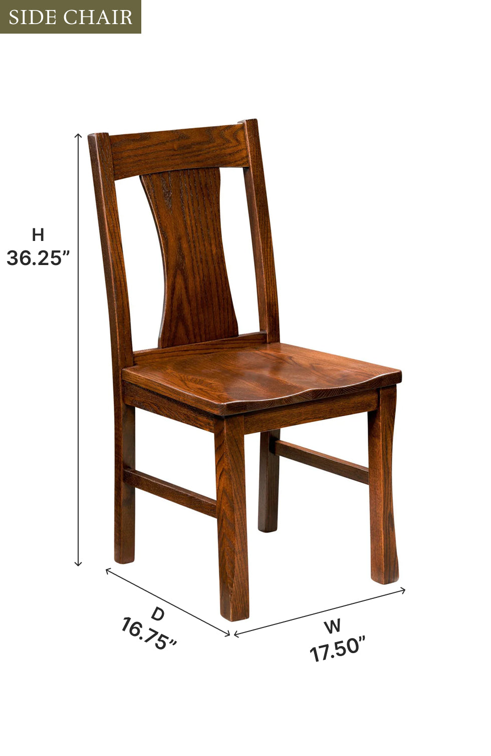 Amish Sheridan Dining Chair - Quick Ship