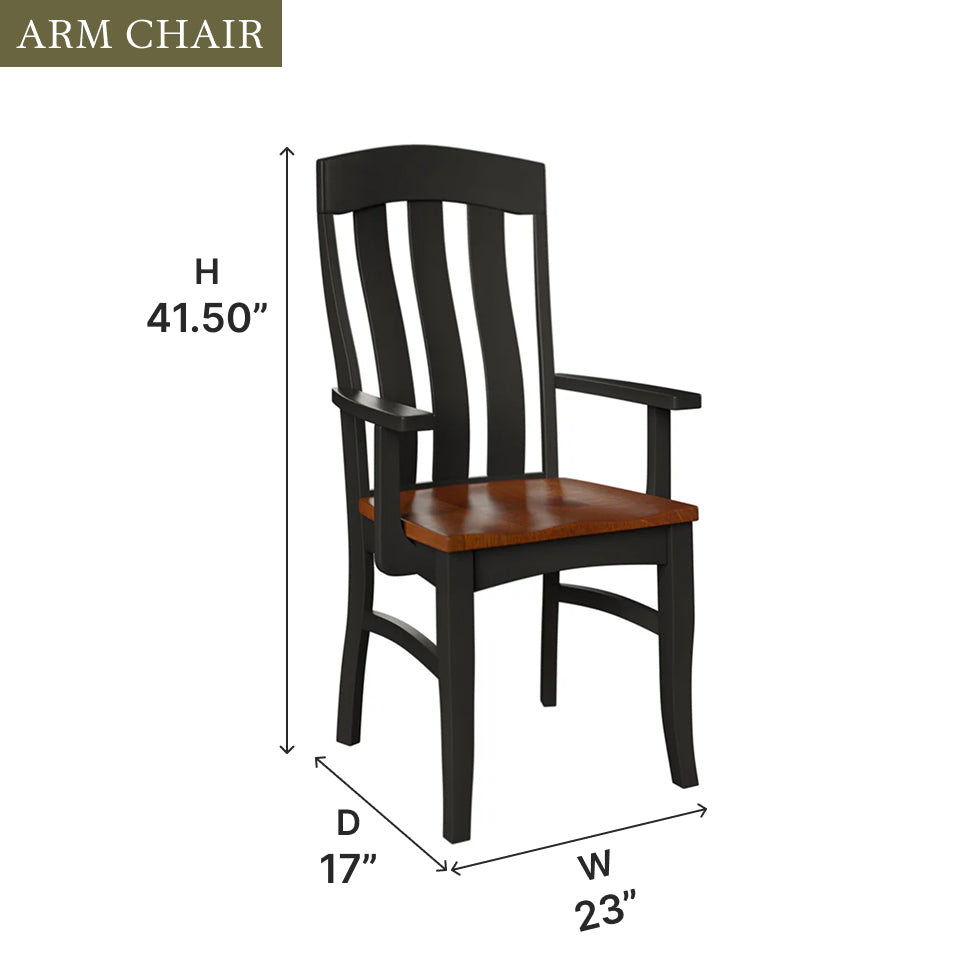 Amish Stratford Dining Chair - Quick Ship