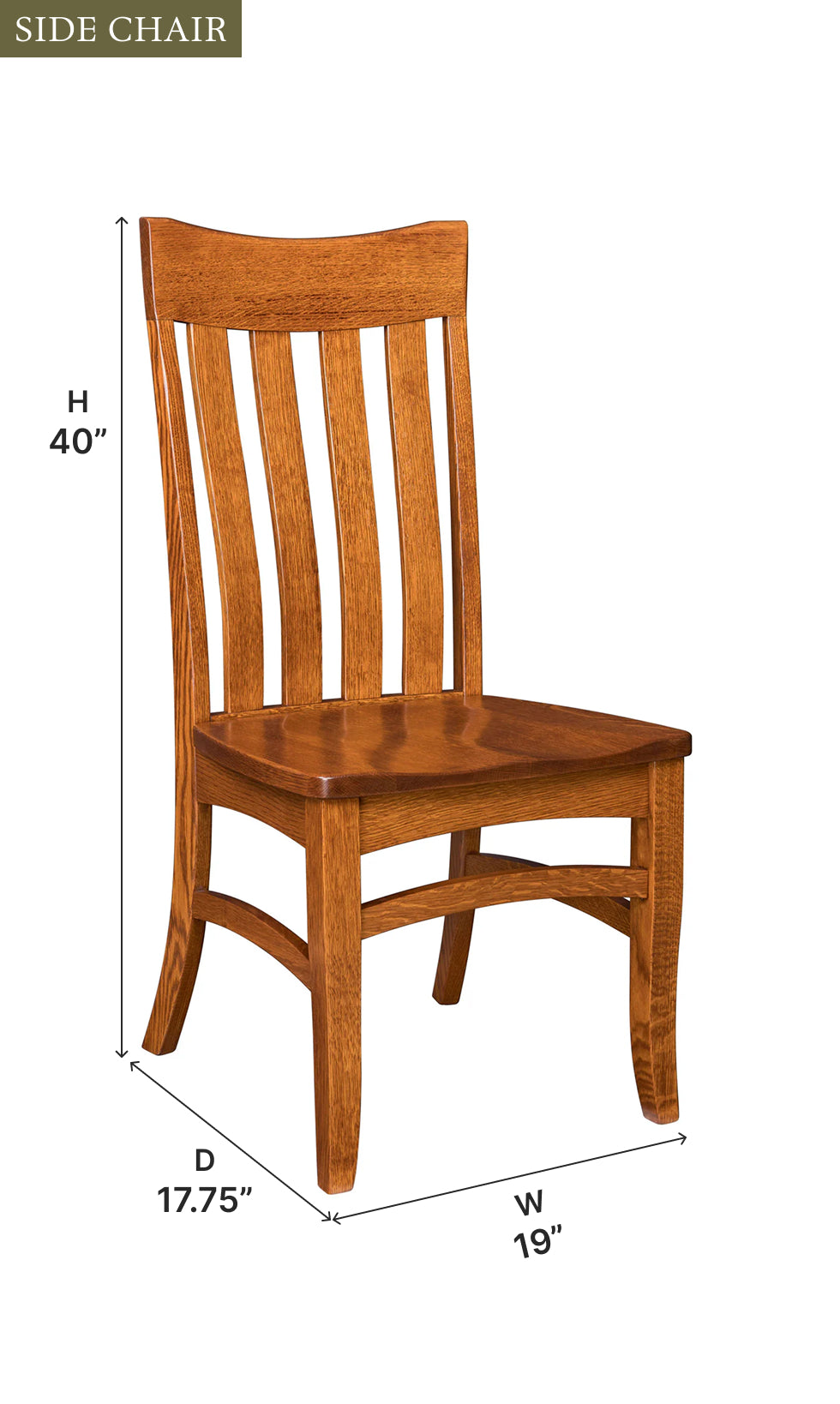 Amish Tampico Dining Chair - Quick Ship