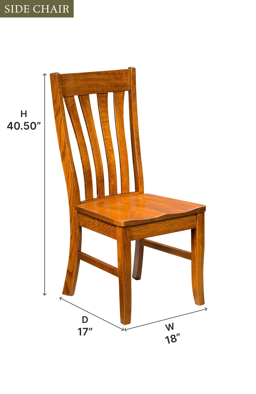 Amish Vista Dining Chair - Quick Ship
