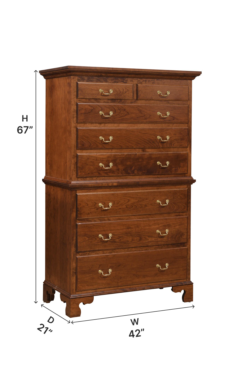 Amish Williamsburg Chest on Chest