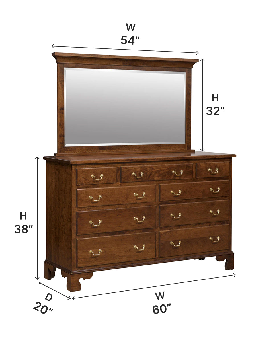 Amish Williamsburg Dresser-Dresser-The Amish House