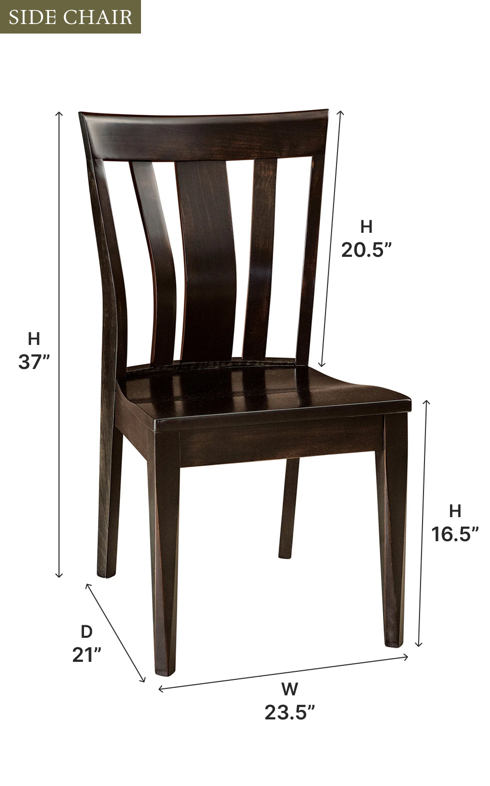 Amish Wingate Side Chair