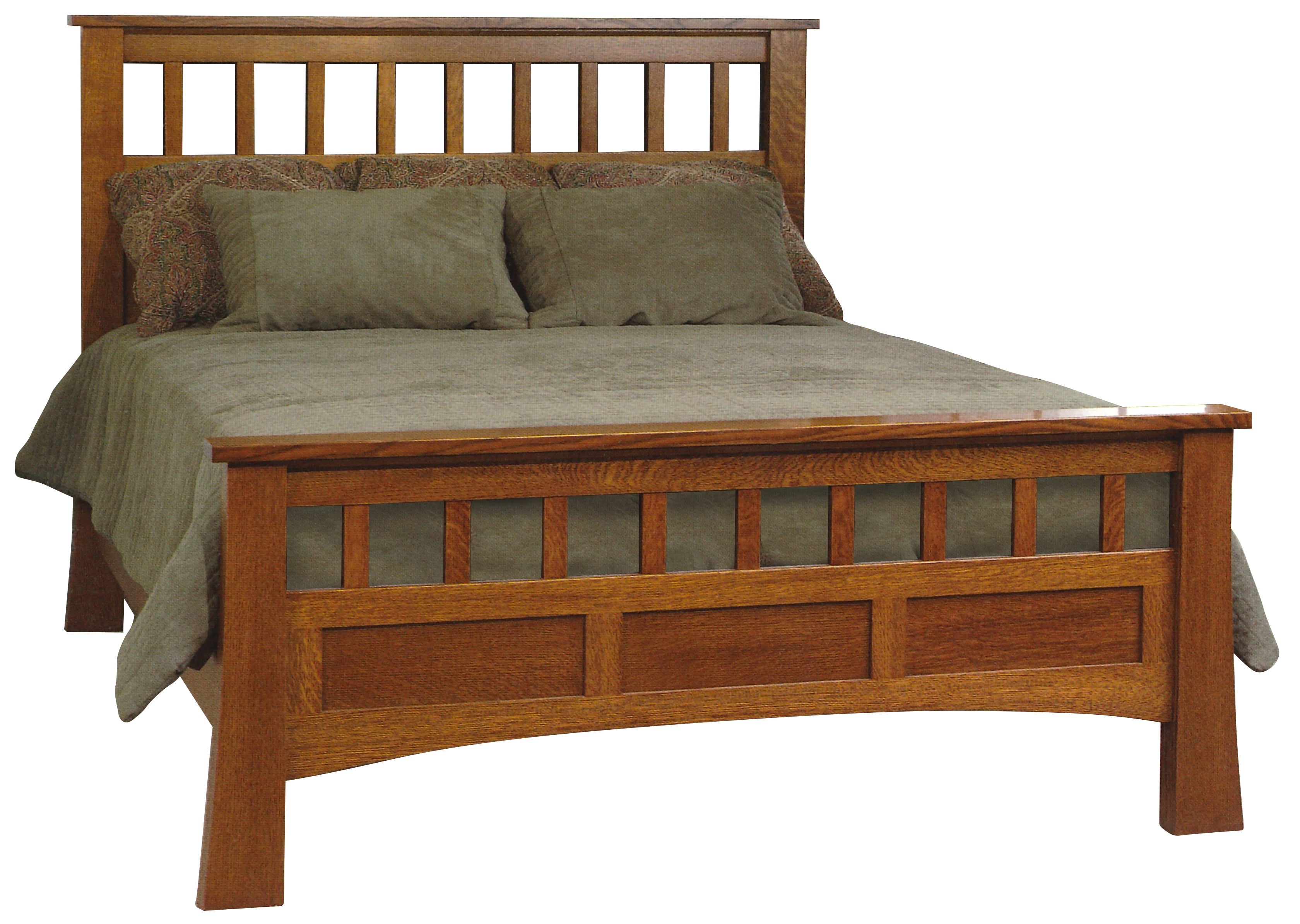 Amish Bridgeport Mission Antique Mission Bed