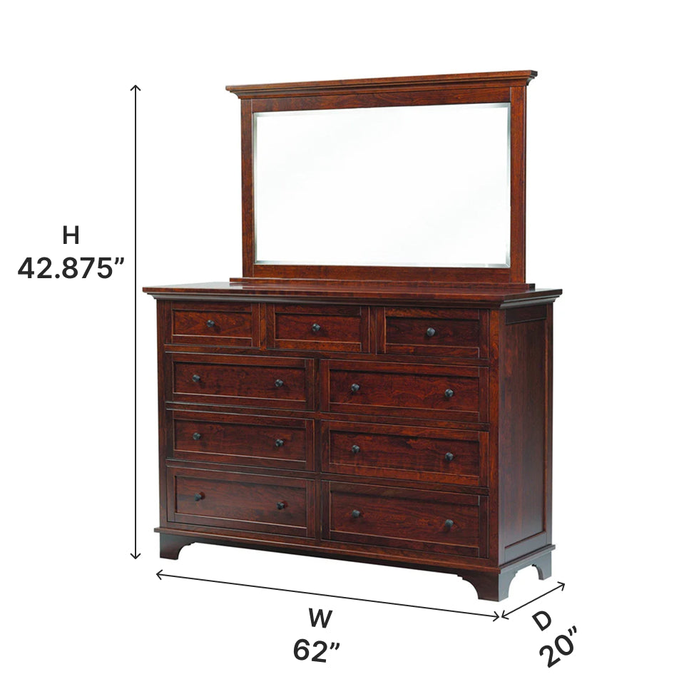 Amish Arlington Tall Dresser