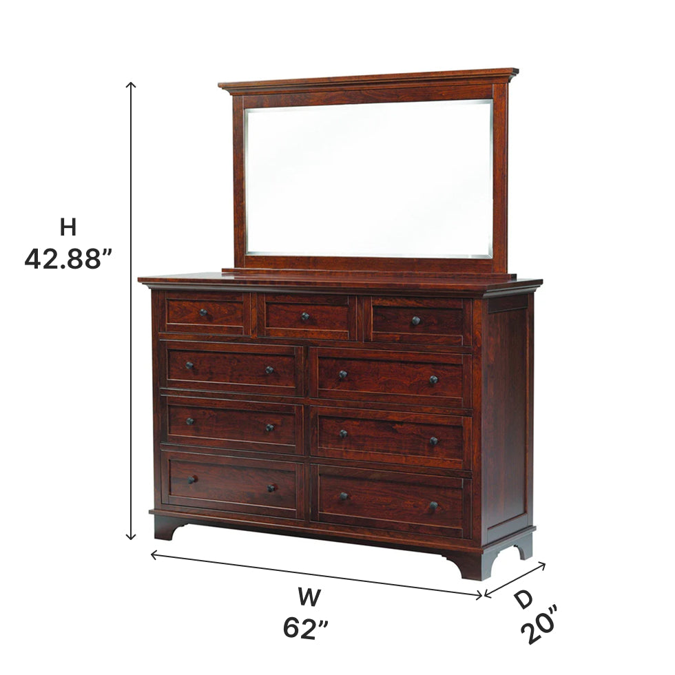 Amish Arlington Tall Dresser – The Amish House Amish Arlington Tall Dresser – The Amish House