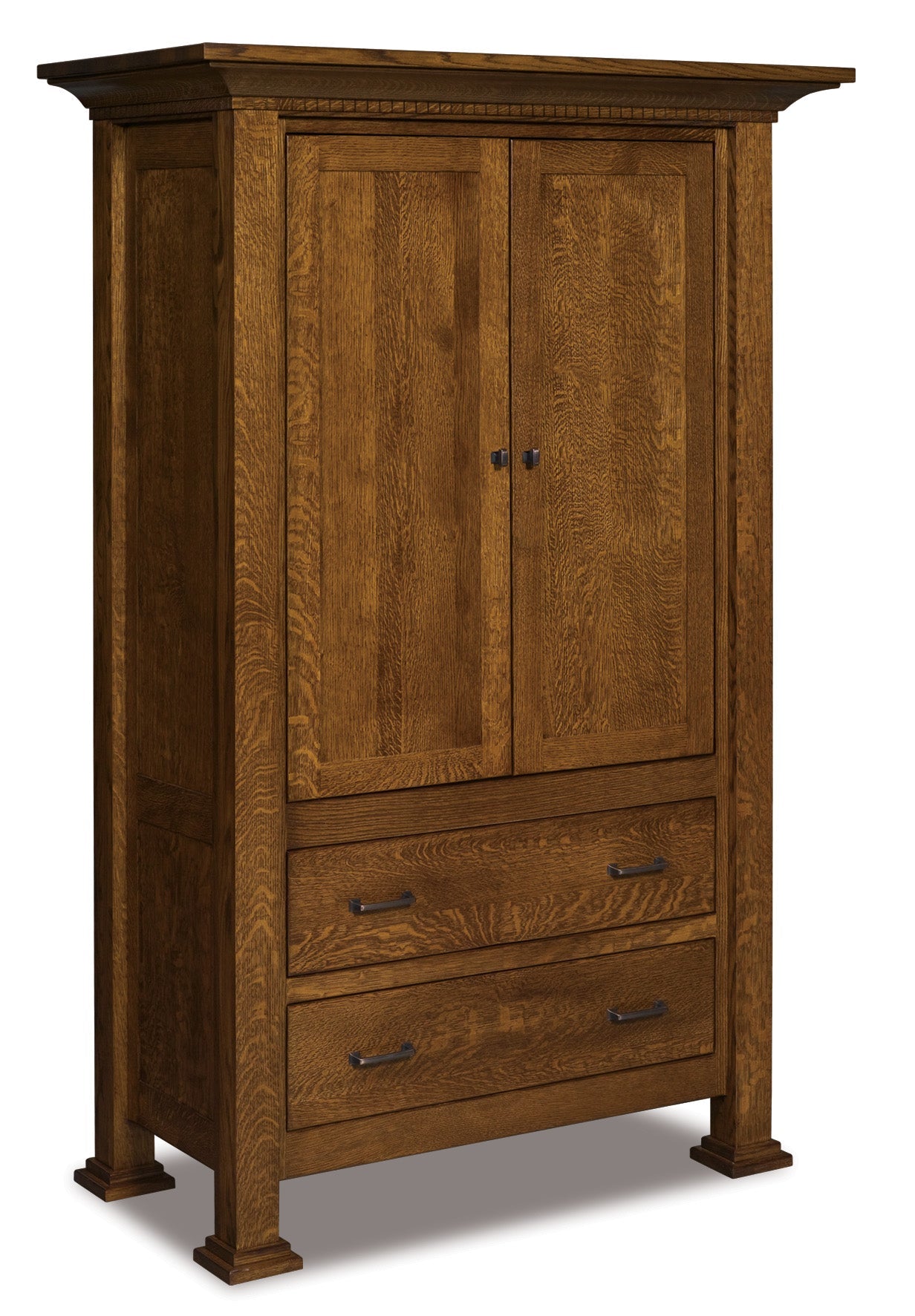 amish empire two drawer two door armoire