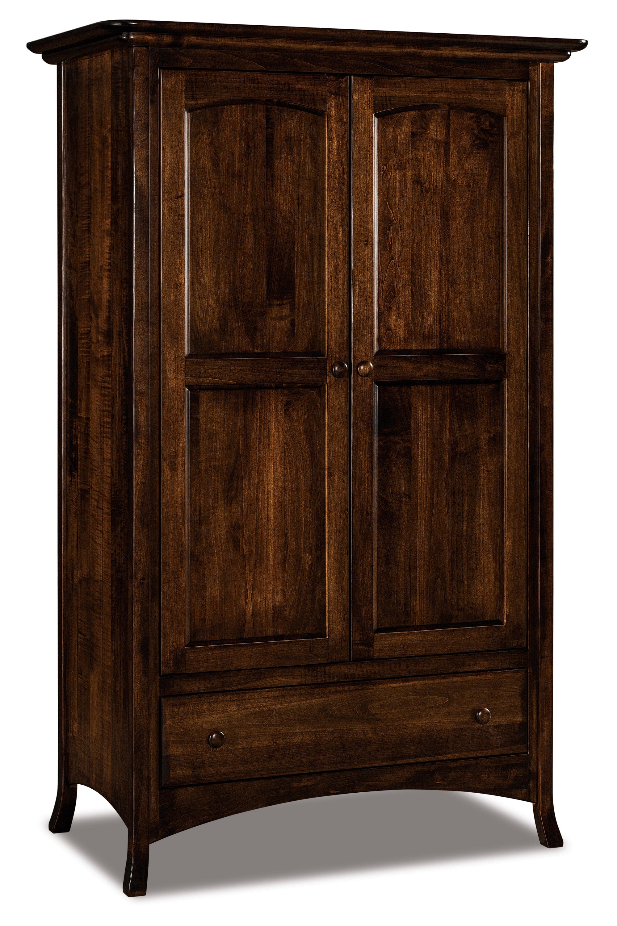 american made amish carlisle one drawer two door armoire