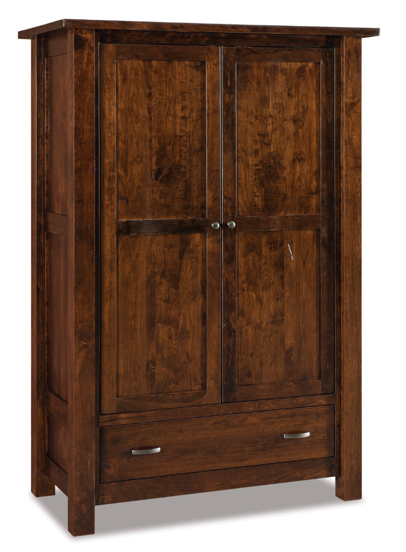 Amish Heidi Wardrobe Armoire One Drawer Two Door