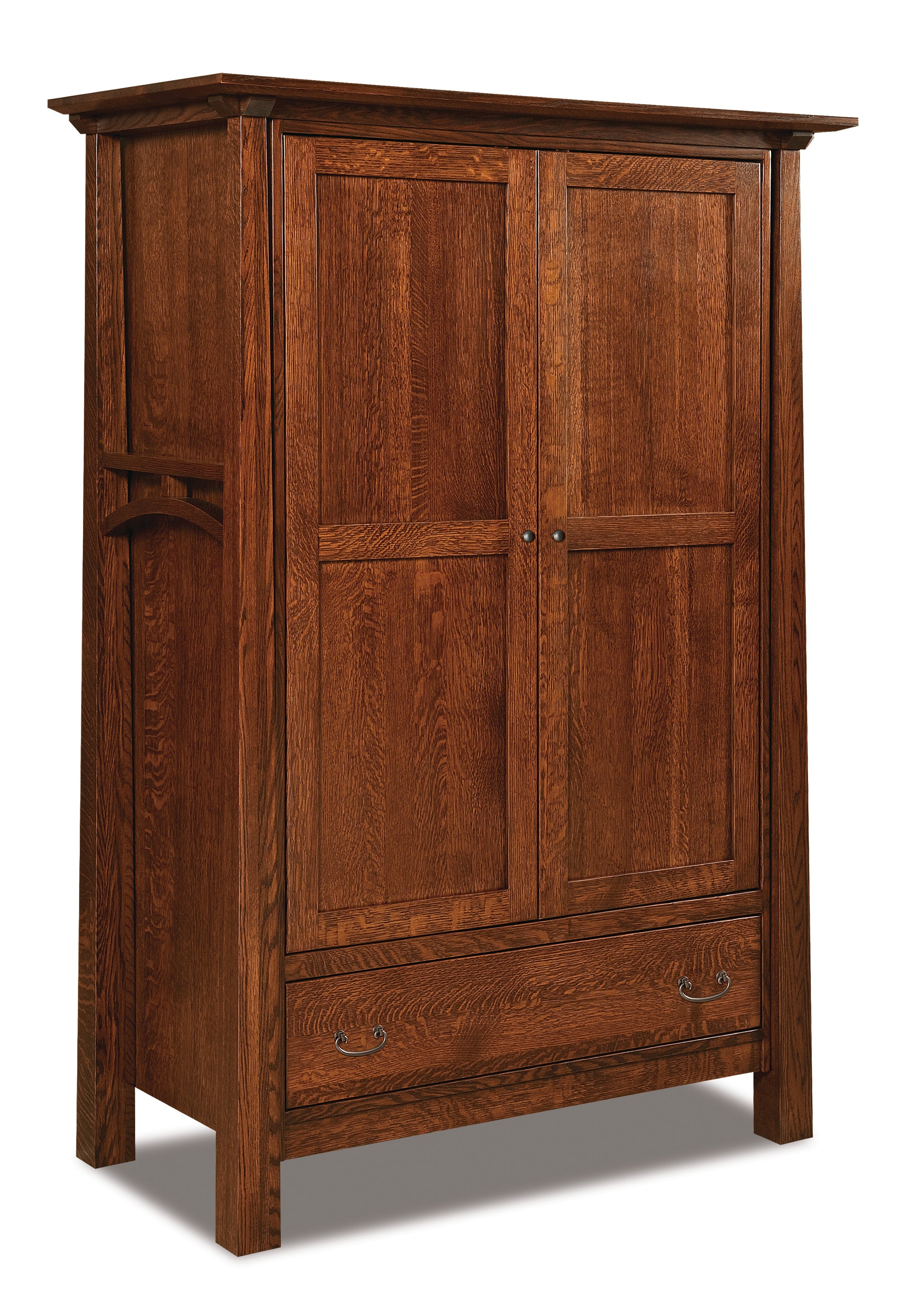 american made amish artesa two door with drawer wardrobe armoire