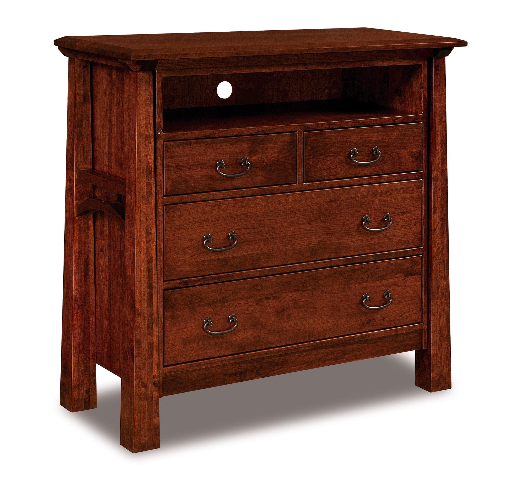 american made amish artesa four drawer media dresser