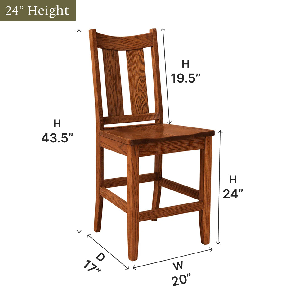 Amish Aspen Bar Chair - Thumbnail 3