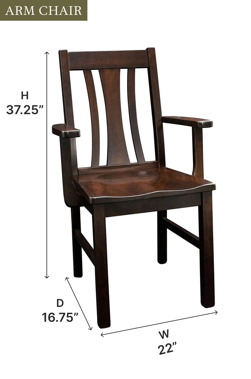 Amish Astro Dining Chair - Thumbnail 3