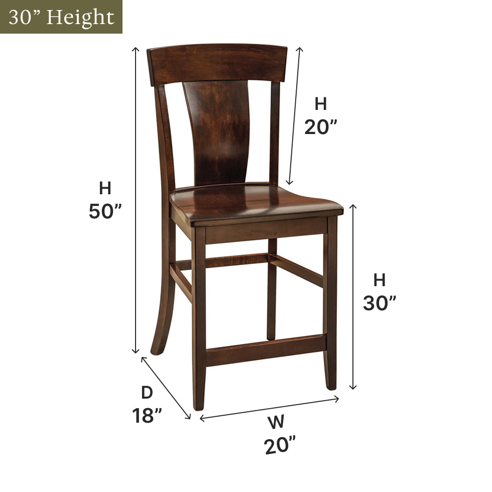 Amish Baldwin Bar Chair