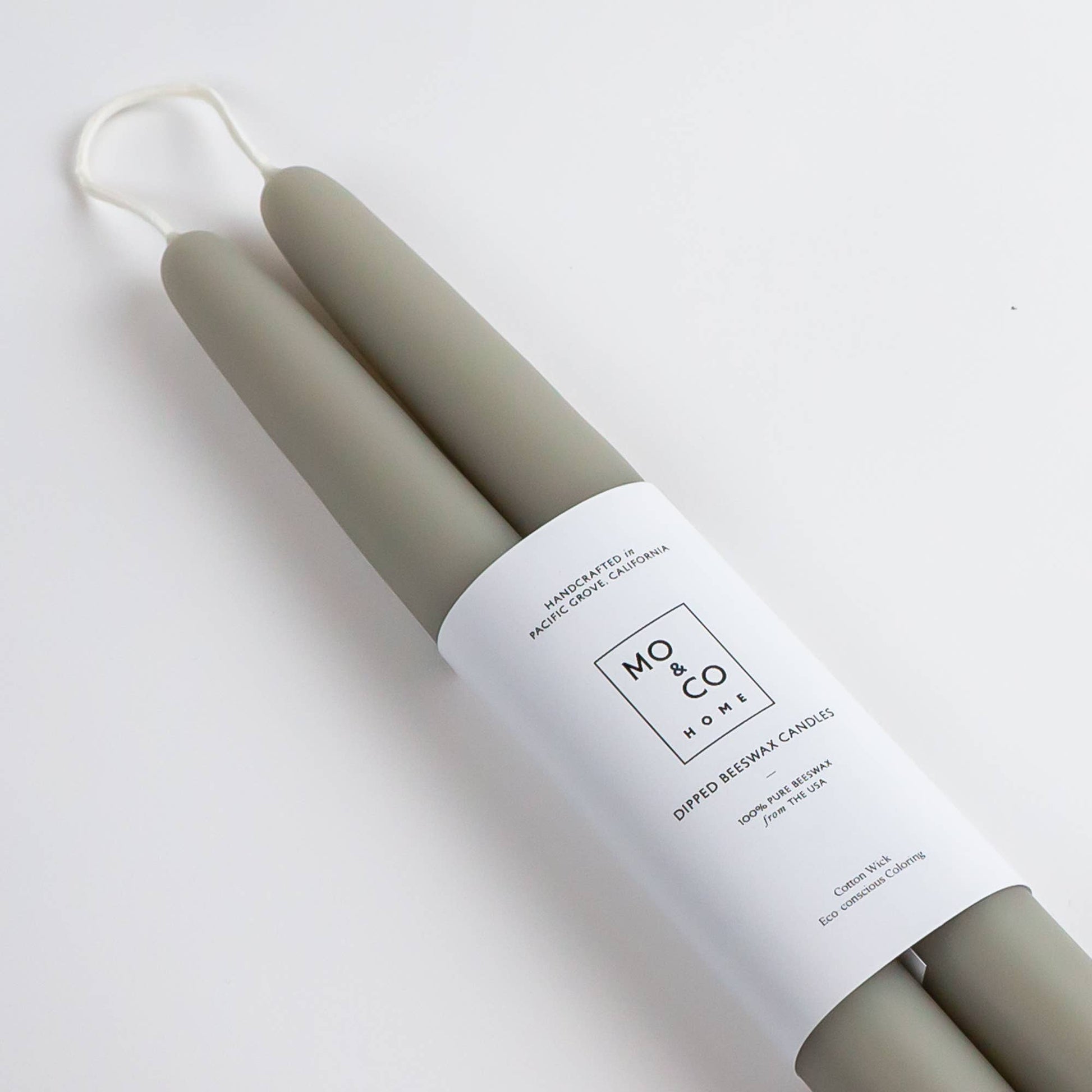 Beeswax Dipped Candles | Sage