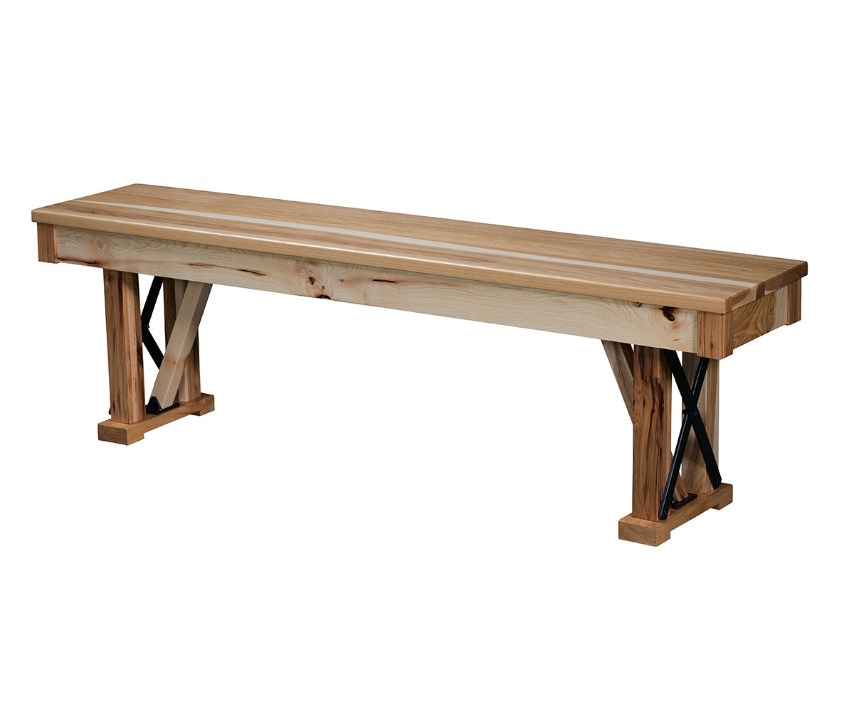Amish Industrial Bench-Dining Bench-The Amish House