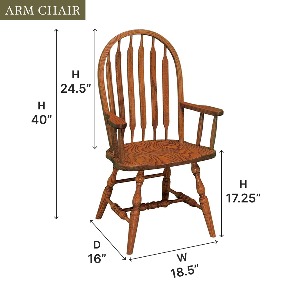 Amish Bent Paddle Chair