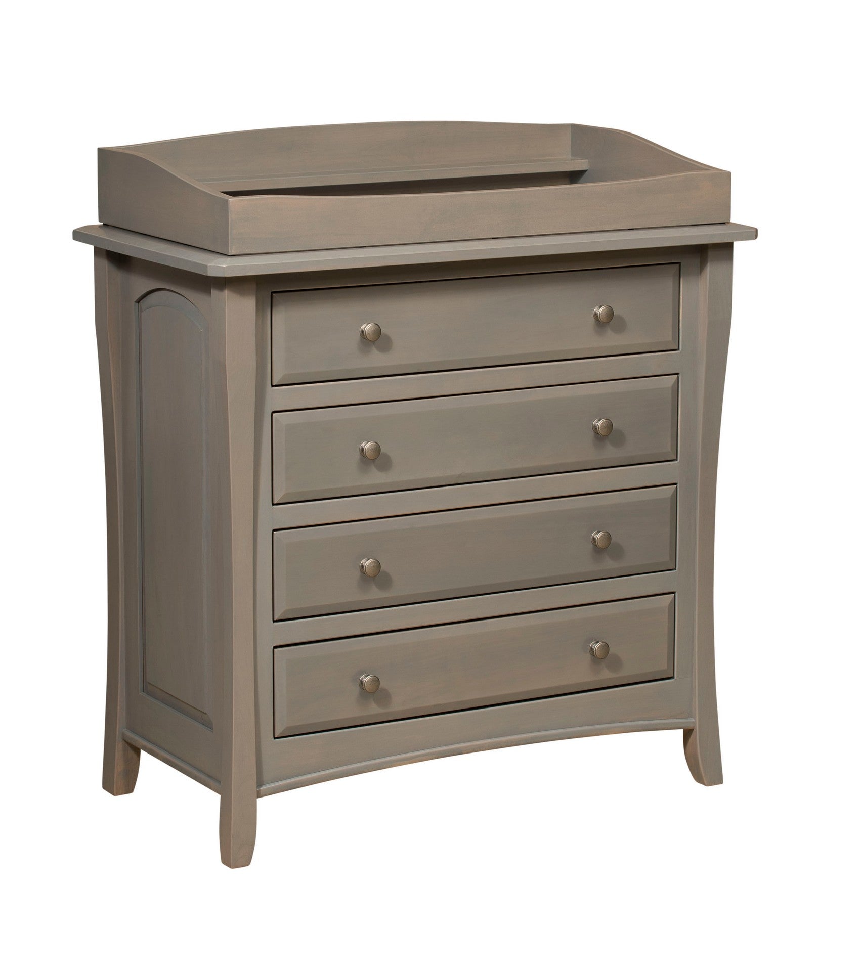berkley four drawer dresser with changing box in brown maple with north star wipe finish