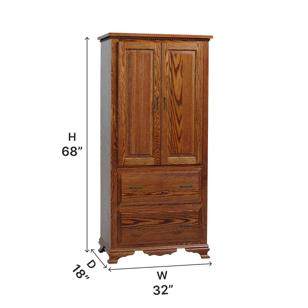 Amish Berkshire Armoire